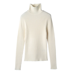 High collar fitted jumper