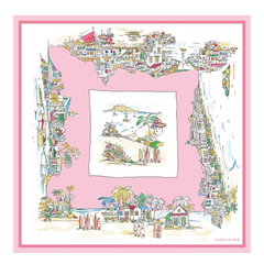 Vivement l'Eté Silk scarf 70
