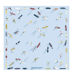 En Attendant la Vague Silk scarf 50