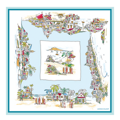 Vivement l'Eté Silk scarf 70