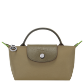 Le Pliage Green Pouch with handle