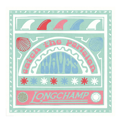 Catch The Parisian Wave Silk scarf 50