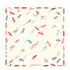 En Attendant la Vague Silk scarf 50