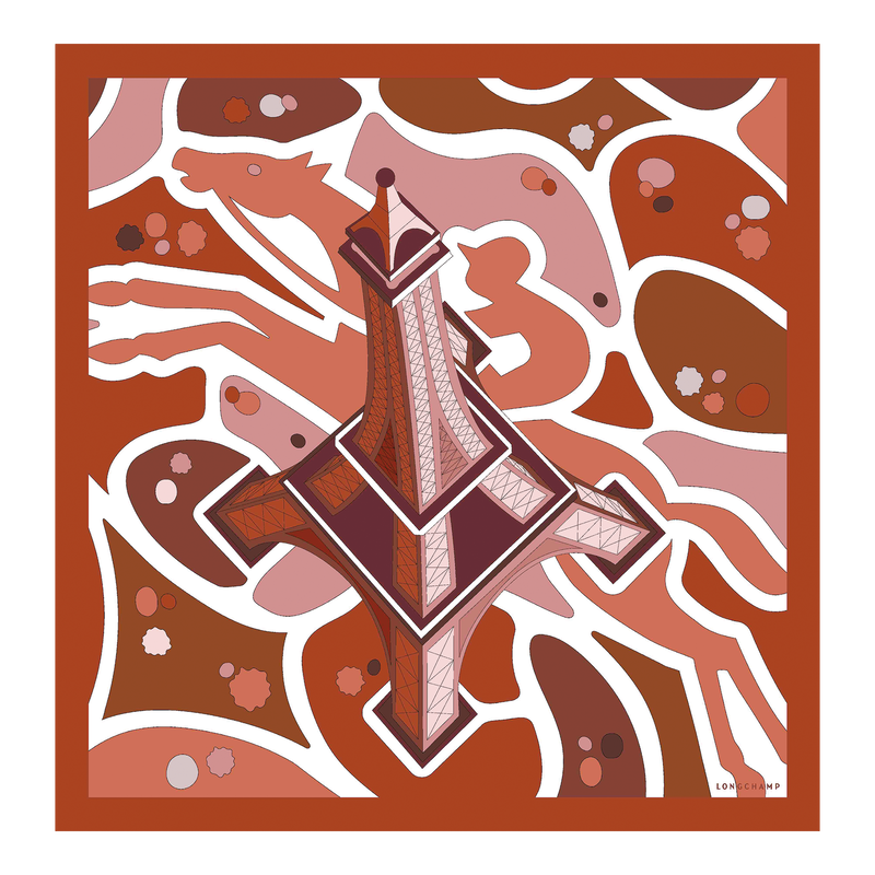 Tour Equestre Silk scarf 70